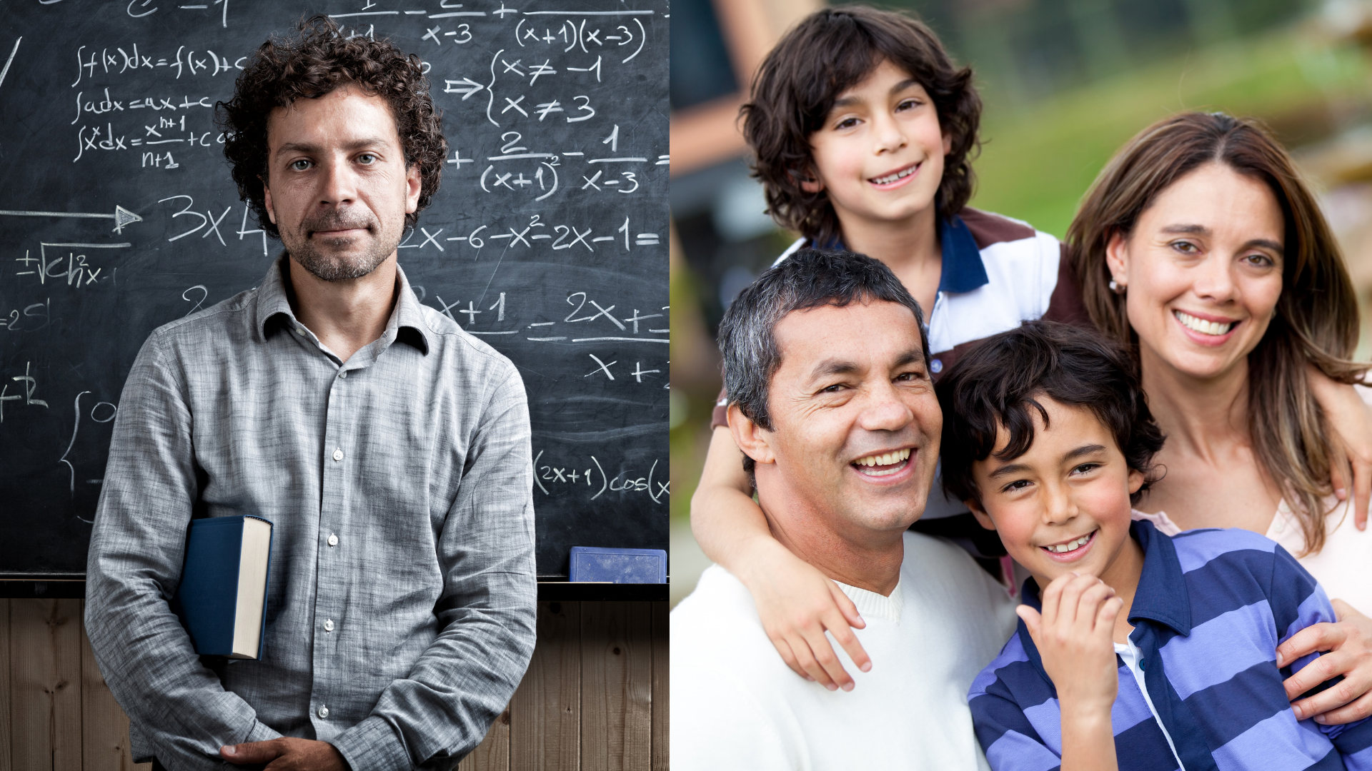 Teacher and family images